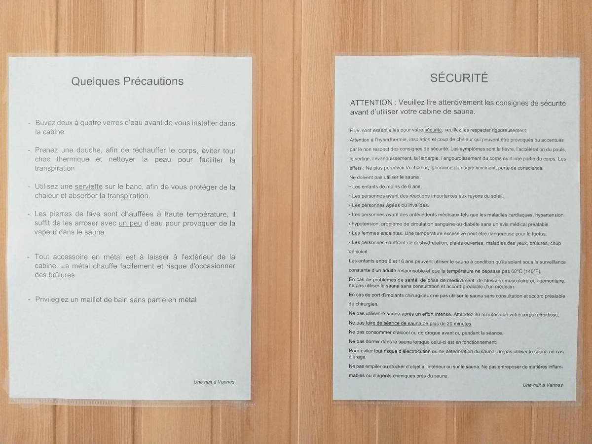 Centre Ville A Pied Appt Avec Sauna, Linge, Wifi, Stationnement Gratuit Vannes Room photo